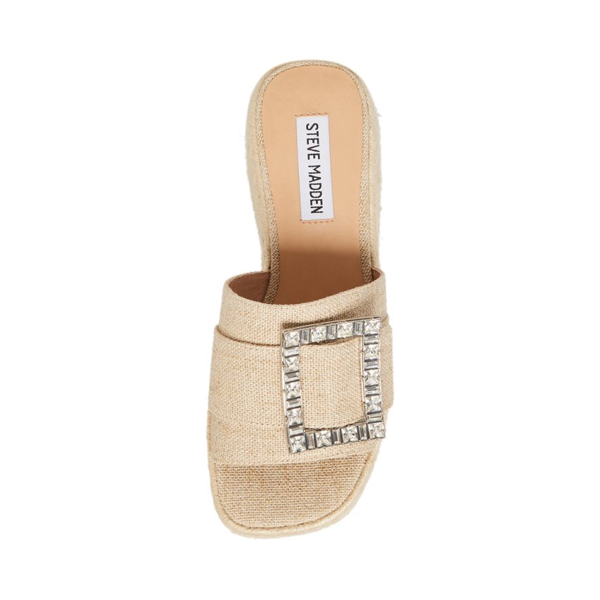 Sandalias de Plataforma Steve Madden Solana Natural Mujer Beige | ES CY2869